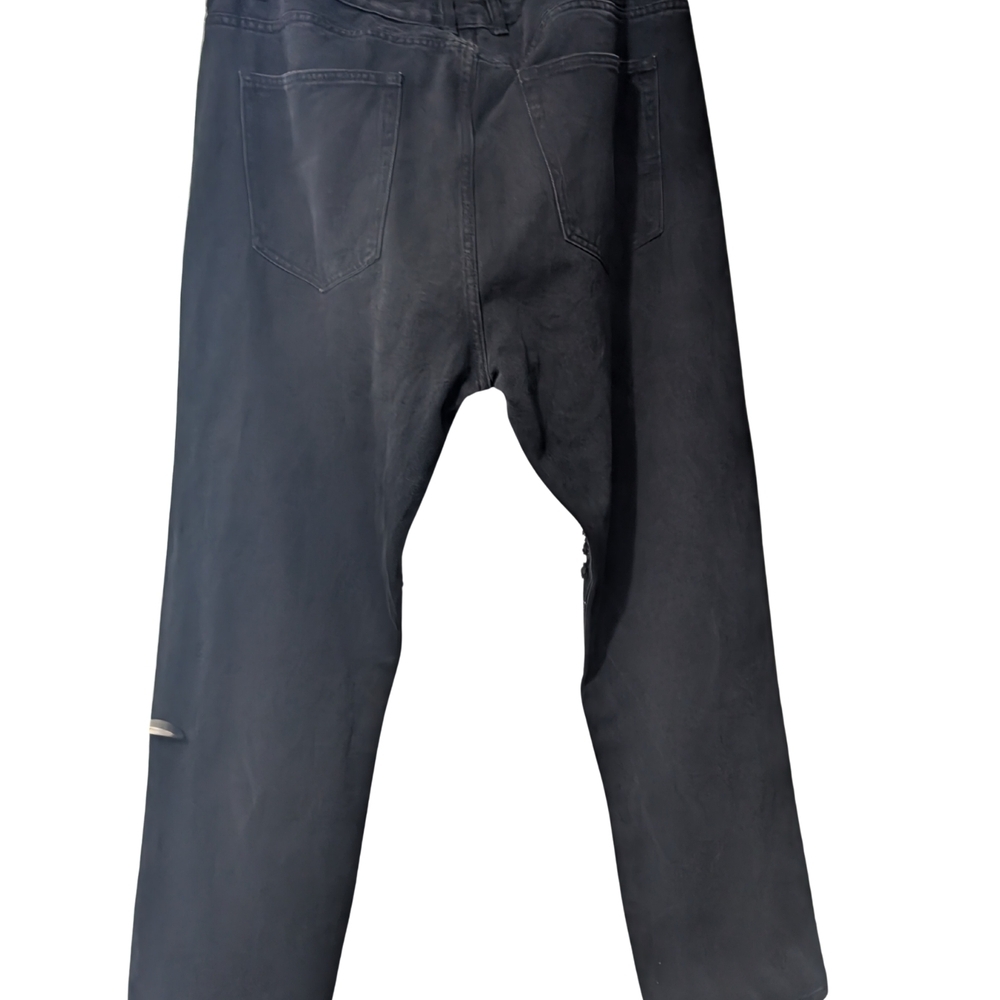 Goth Black Skull Patterned Jeans - Picture 4 of 8